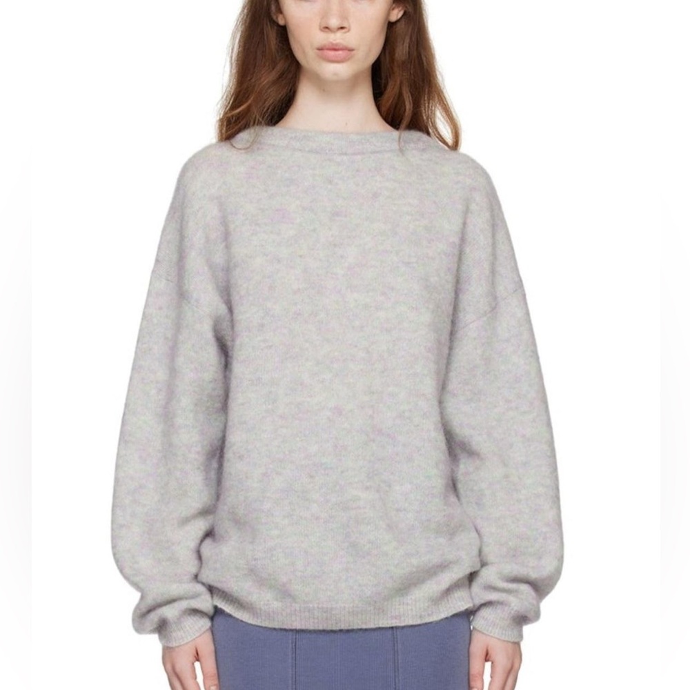 Acne Studios Mohair Wool Iridescent Blended Purple Blue Gray Sweater